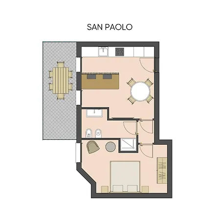 Bilocale Di Design Sp12, San Paolo - 3' Piano - Adria Apartamento